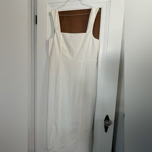 Show Me Your MuMu - Eden Midi Dress - White Stretch - Bridal Outfit - New